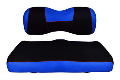 أغطية مقاعد عربة الجولف Ytype الأزرق والأسود